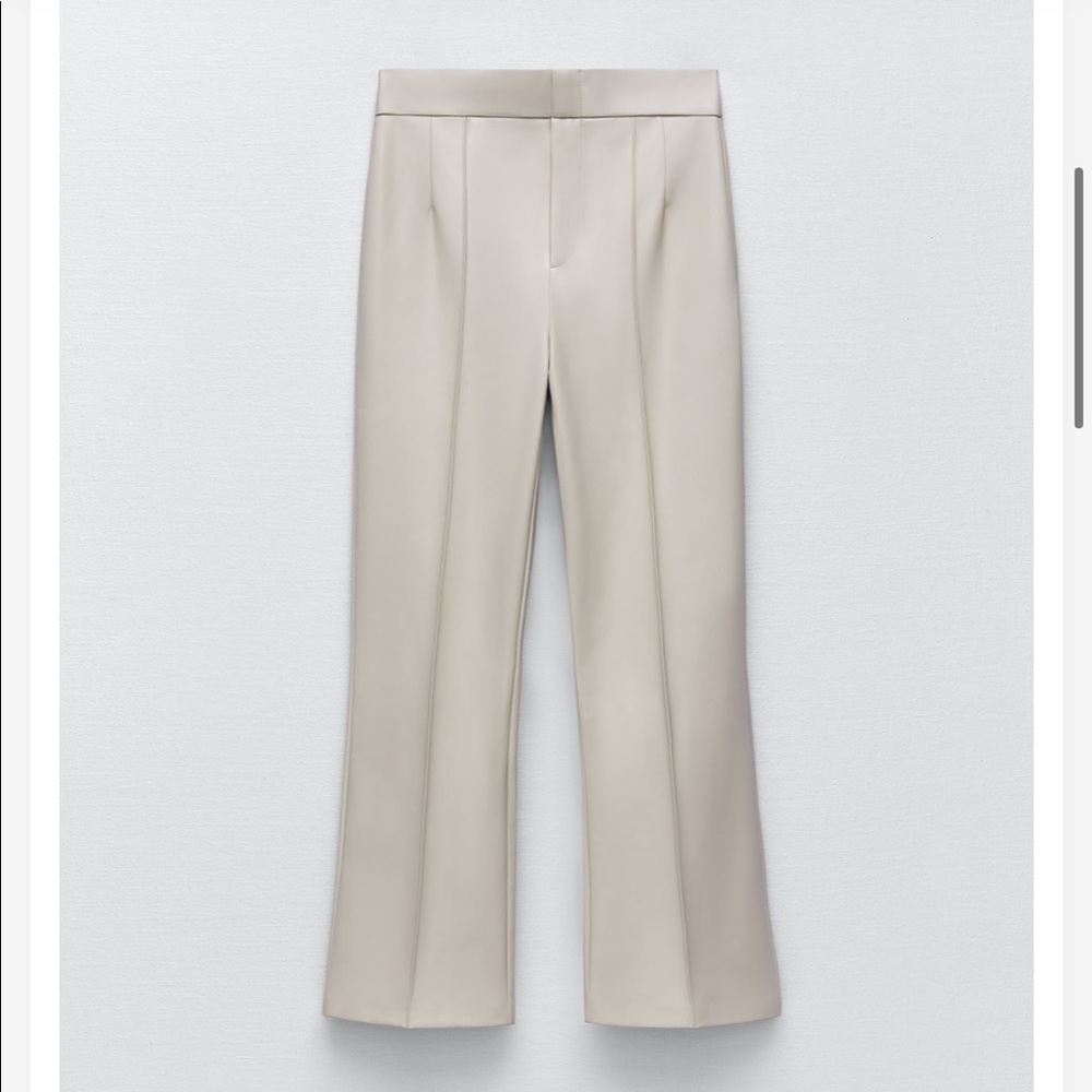 NWT Zara off white mini flare leggings - Picture 4 of 8